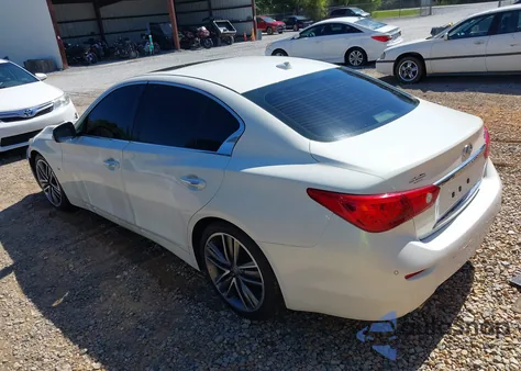 2014 Infiniti Q50 Premium из США, поврежденный, VIN JN1BV7AP9EM693510